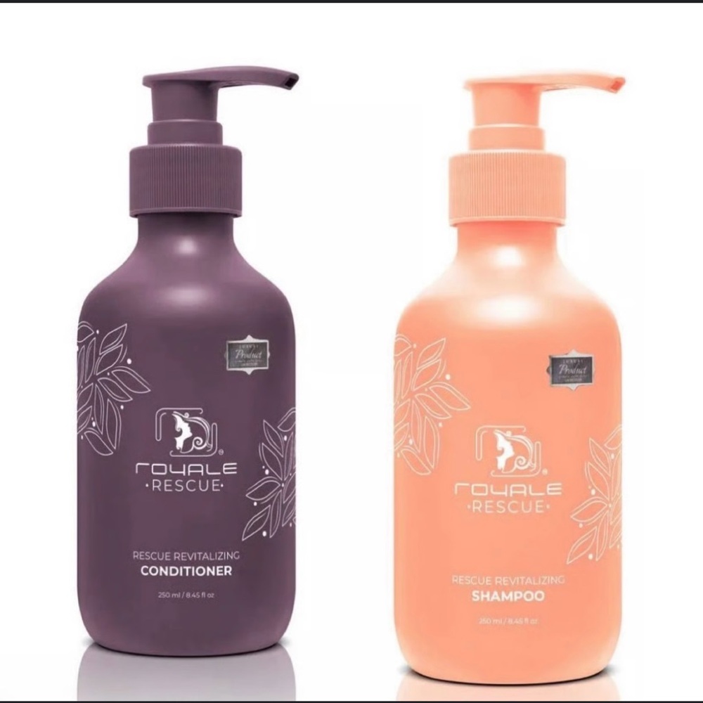 Royale Hair Rescue- Perfect Rescue Revitalizing Shampoo & Conditioner set.